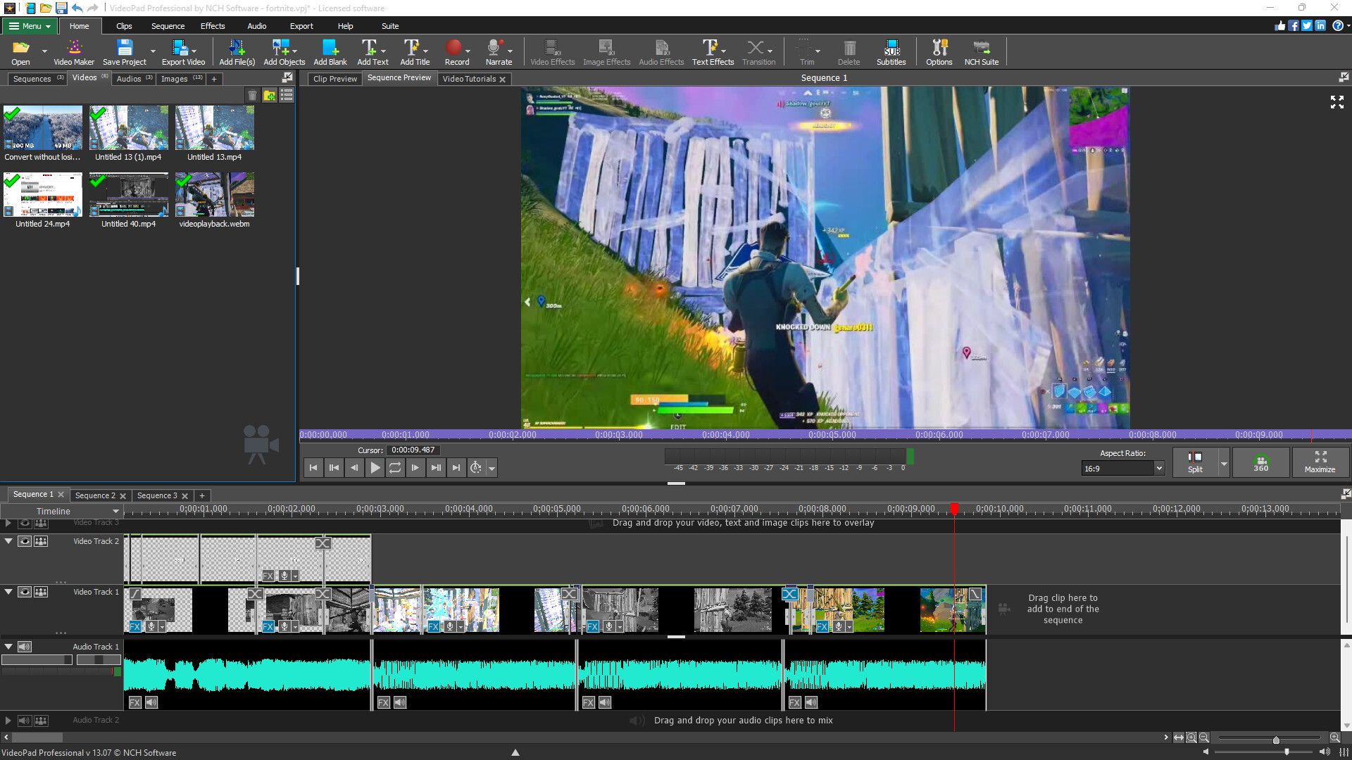 VideoPad Video Editor Screenshot 1