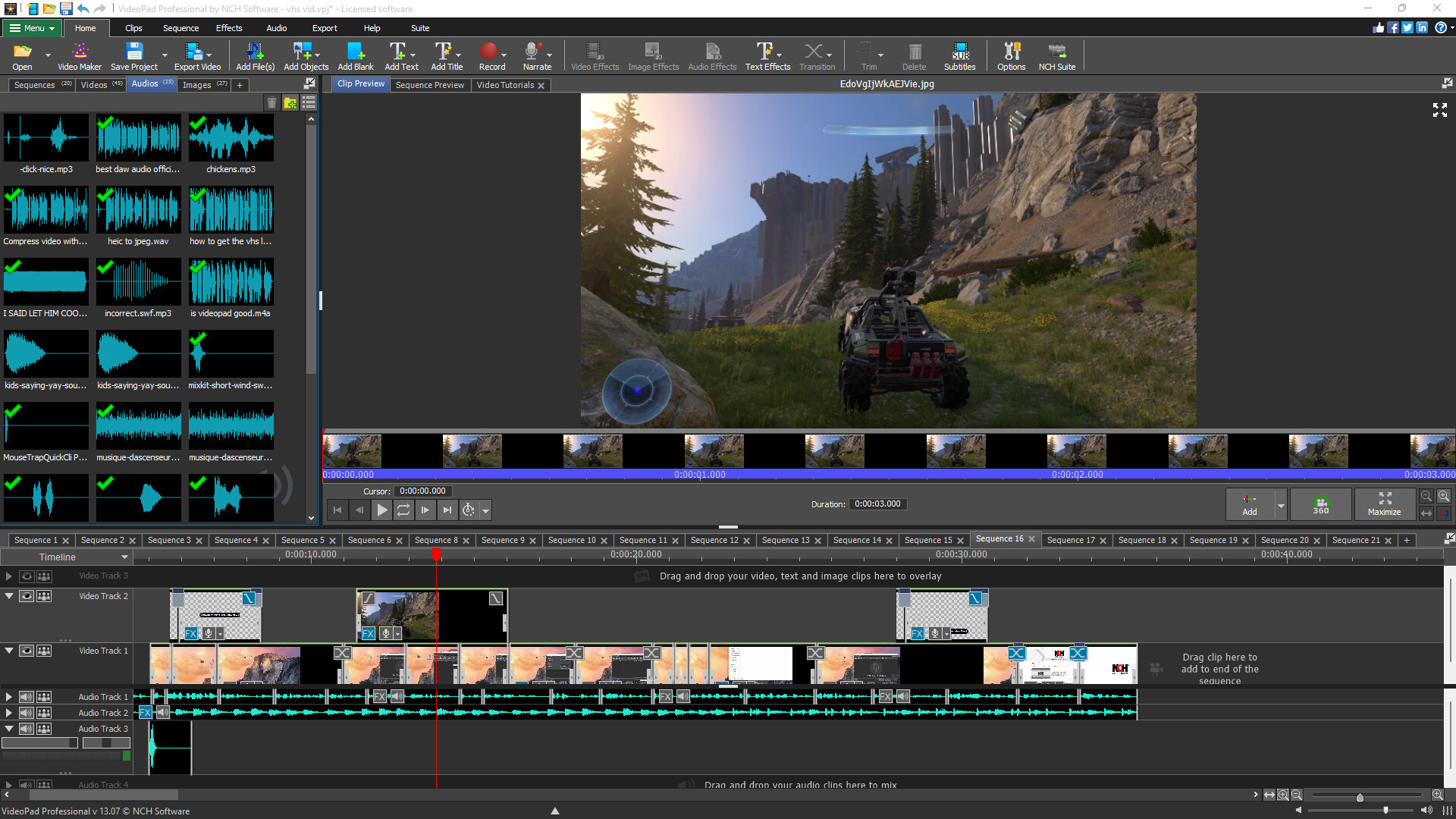 VideoPad Video Editor Screenshot 3