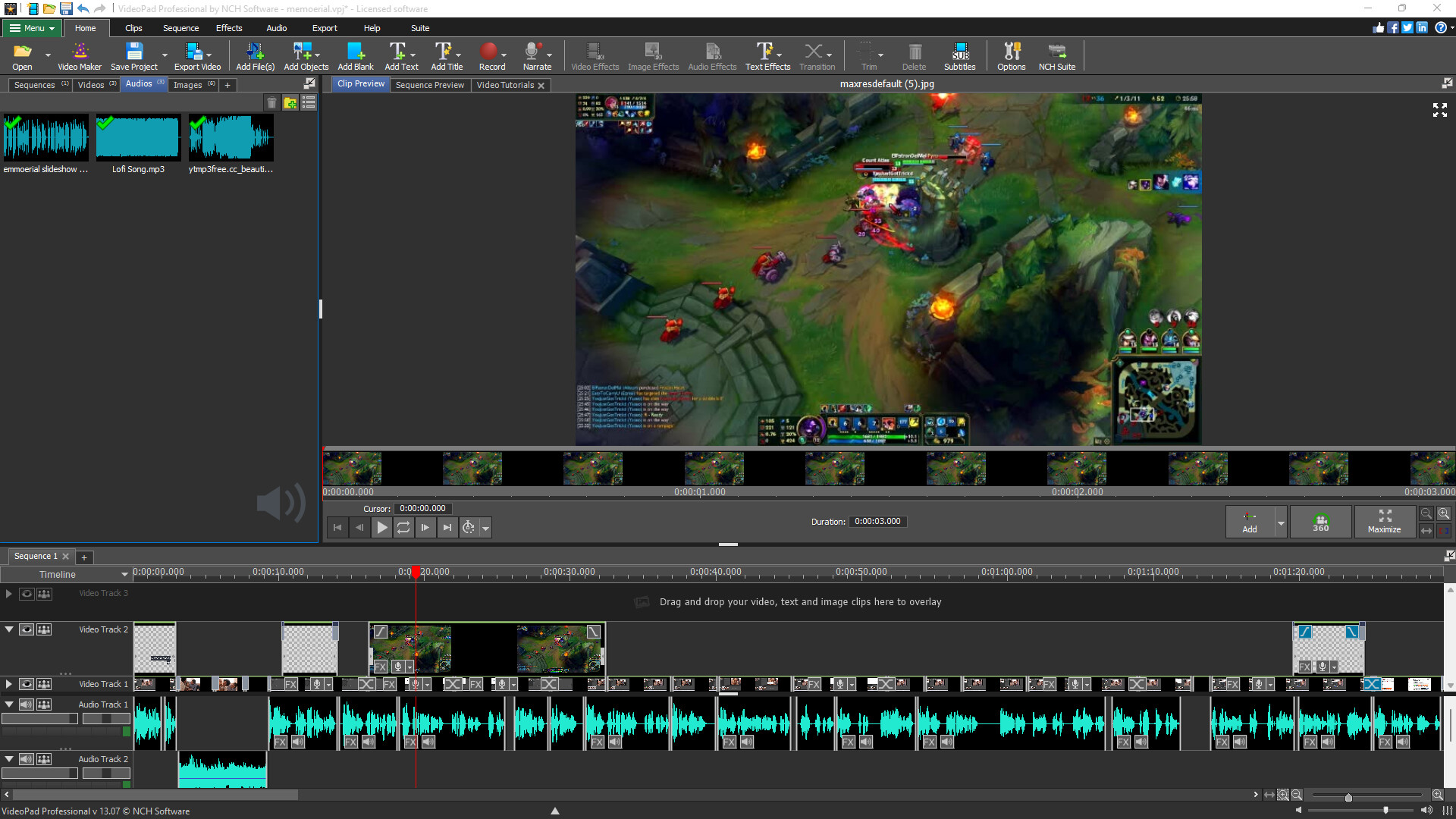 VideoPad Video Editor Screenshot 4
