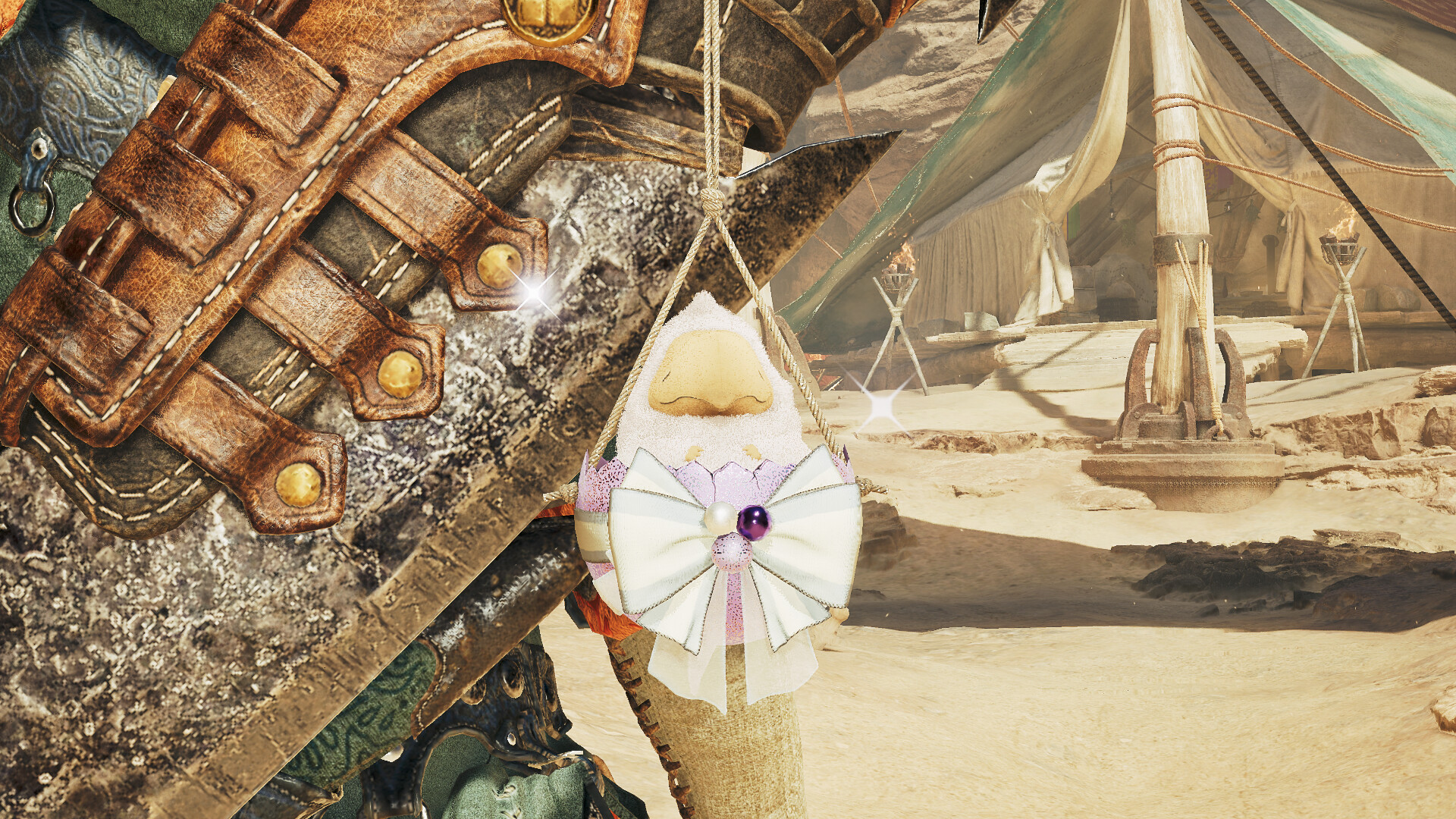 Monster Hunter Wilds - Pendant: Purple Rock-a-Baby Screenshot 0