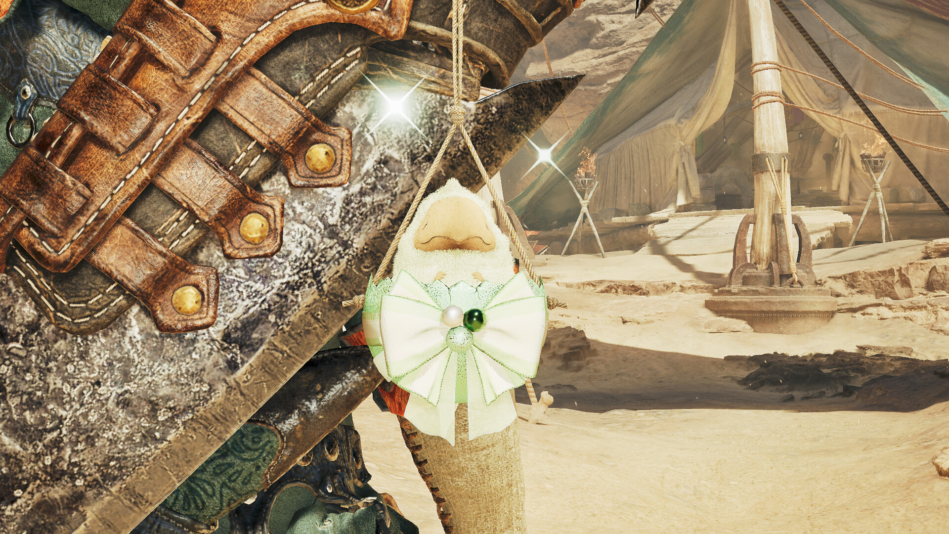Monster Hunter Wilds - Pendant: Green Rock-a-Baby Screenshot 0