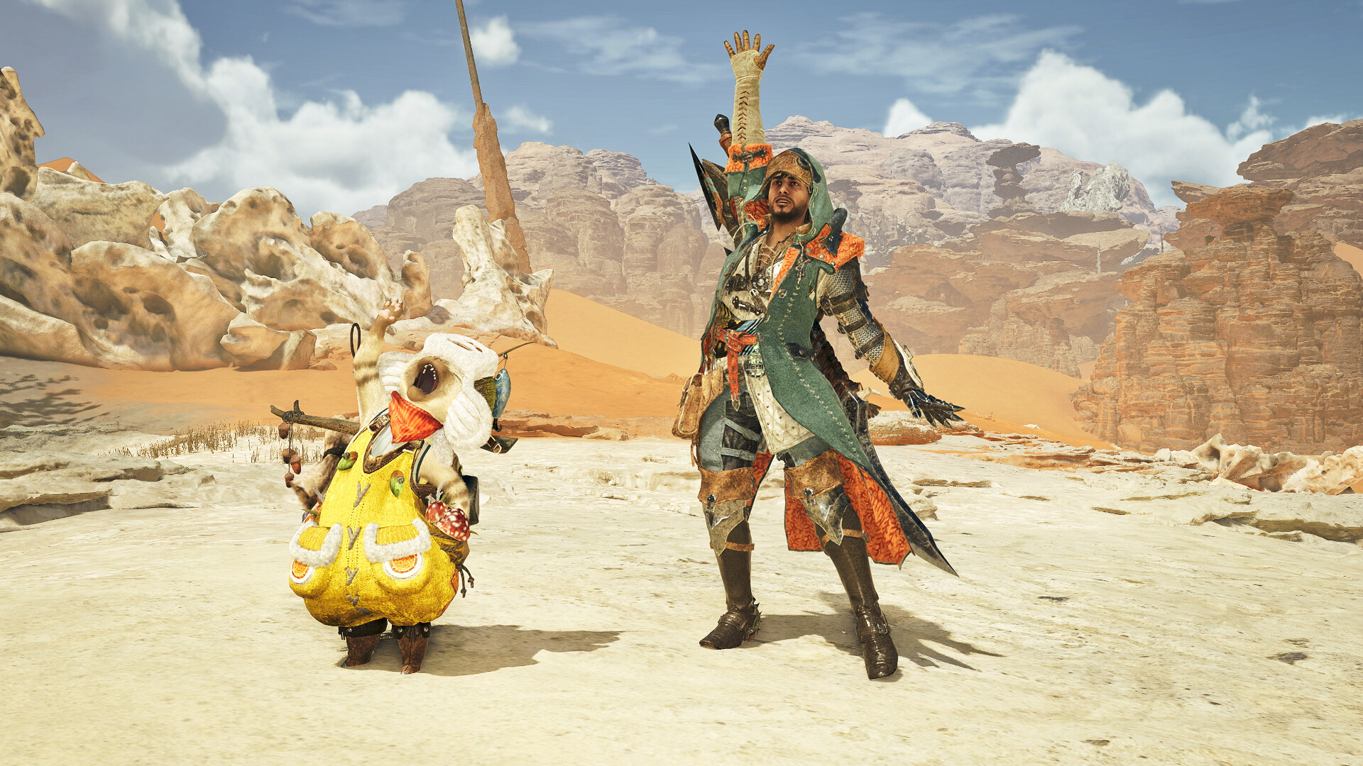 Monster Hunter Wilds - Photo Pose: Adventure Begins Pose 1 & 2 Screenshot 0