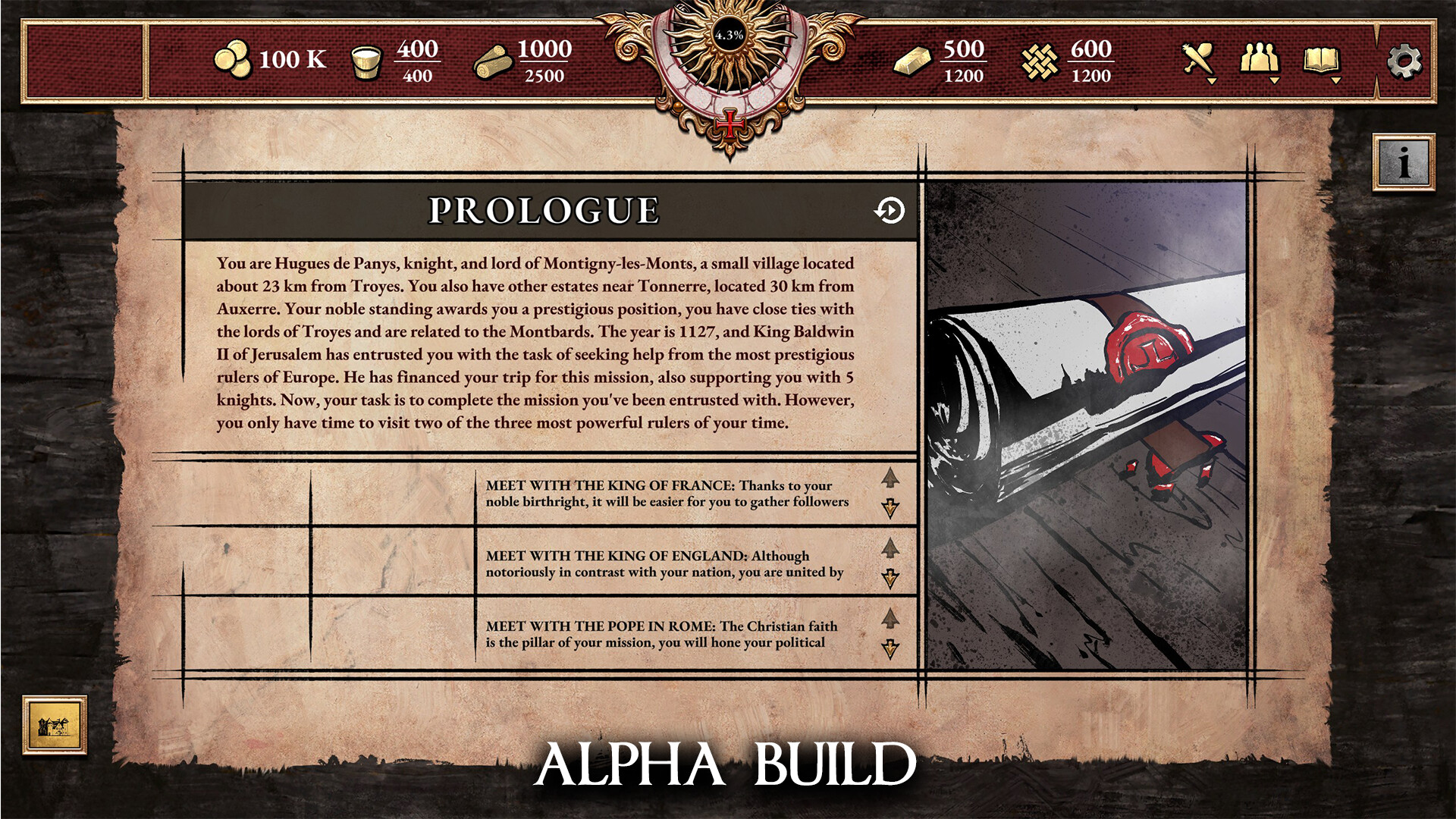 The Ballad Singer: Knights Templar Screenshot 1