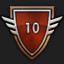 Renowned Pilot. Bronze badge icon