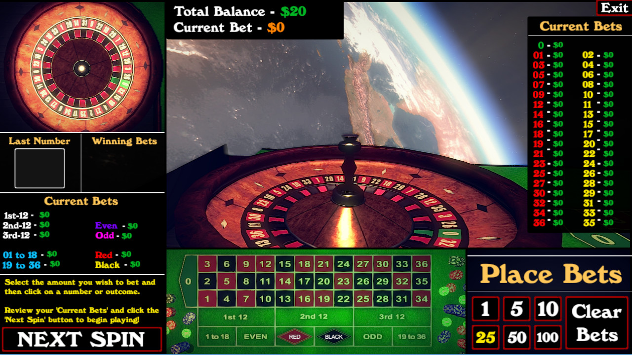 Roulette Simulator Screenshot 1