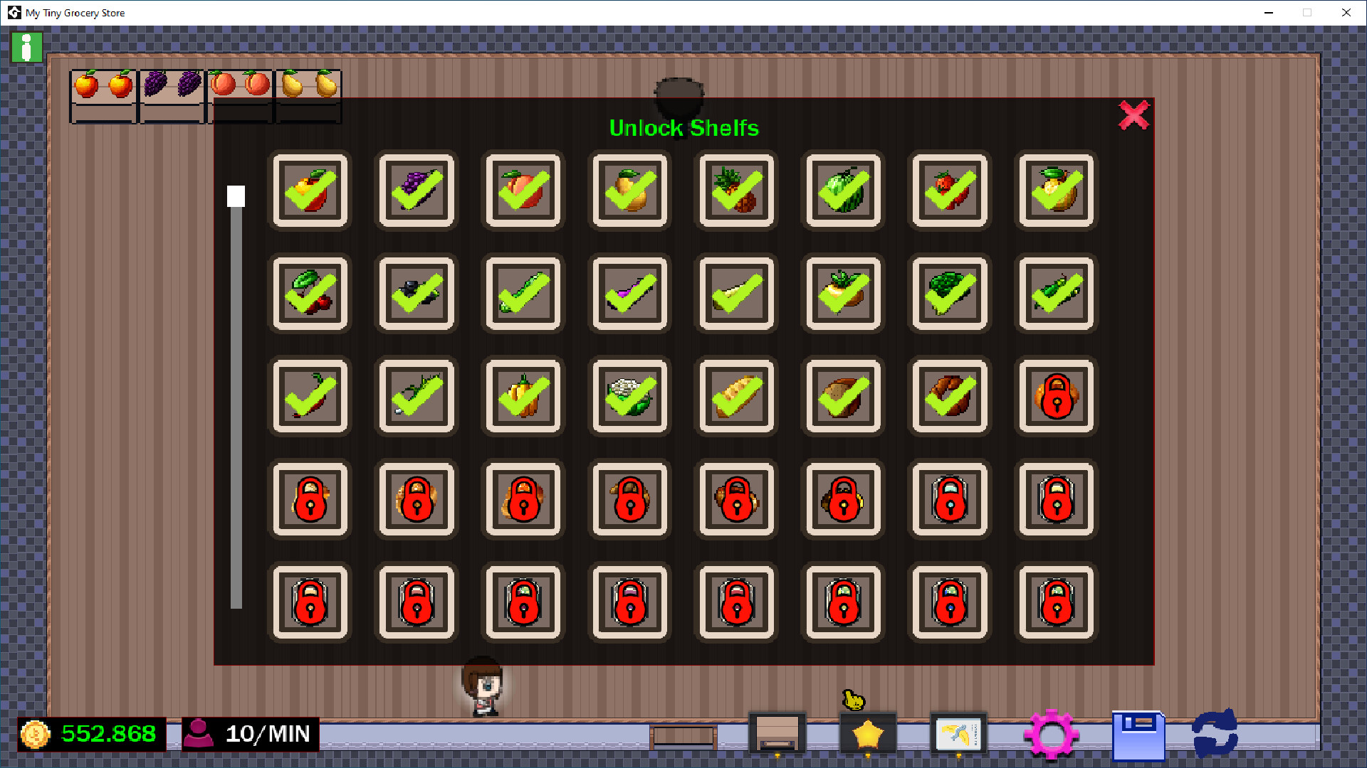 My Tiny Grocery Store - Desktop Idle Supermarket Game Screenshot 3