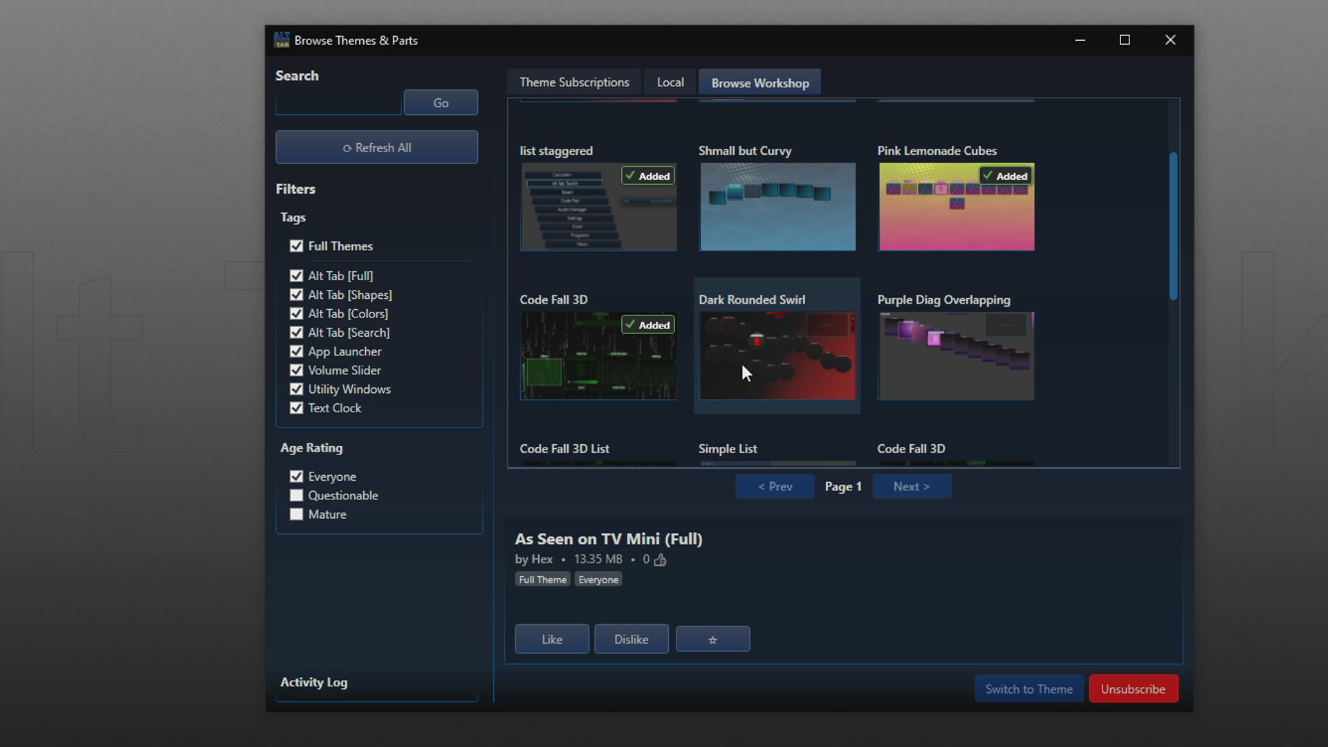Alt Tab Toolkit Screenshot 1