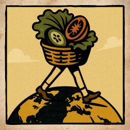 A spectre of vegetarianism haunts the world icon