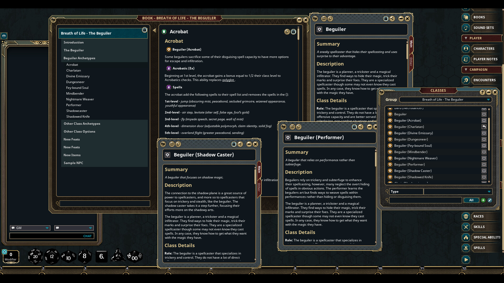 Fantasy Grounds - Breath of Life - The Beguiler Screenshot 1