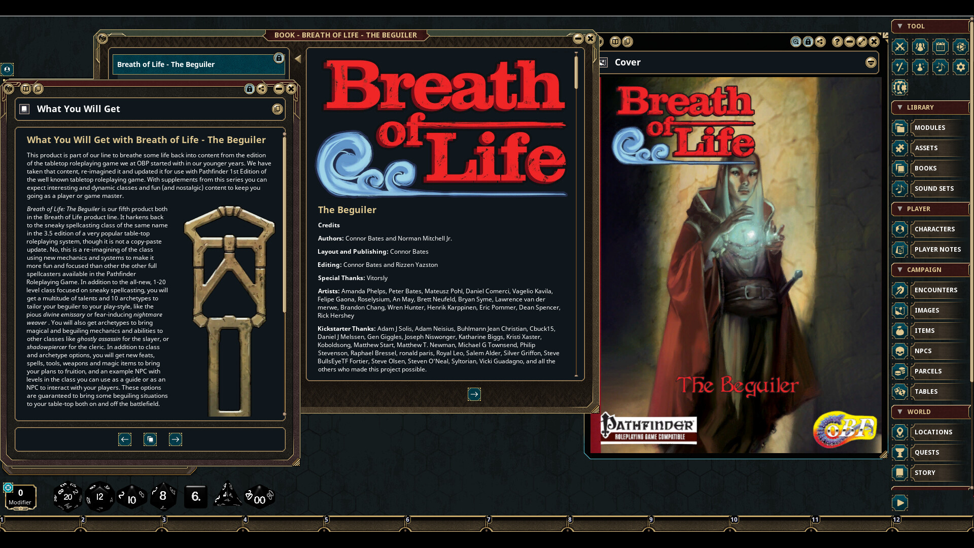 Fantasy Grounds - Breath of Life - The Beguiler Screenshot 4