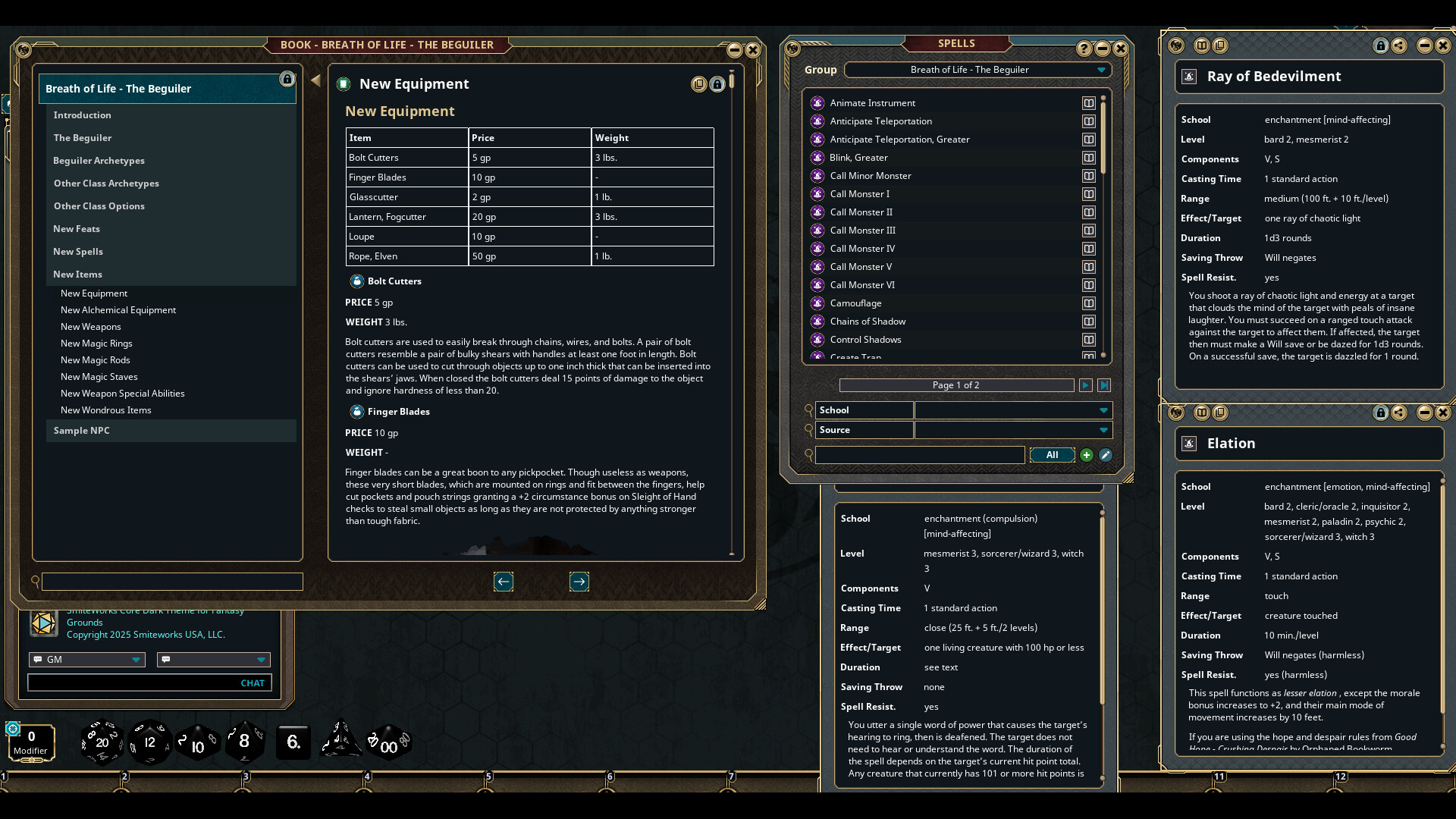 Fantasy Grounds - Breath of Life - The Beguiler Screenshot 0