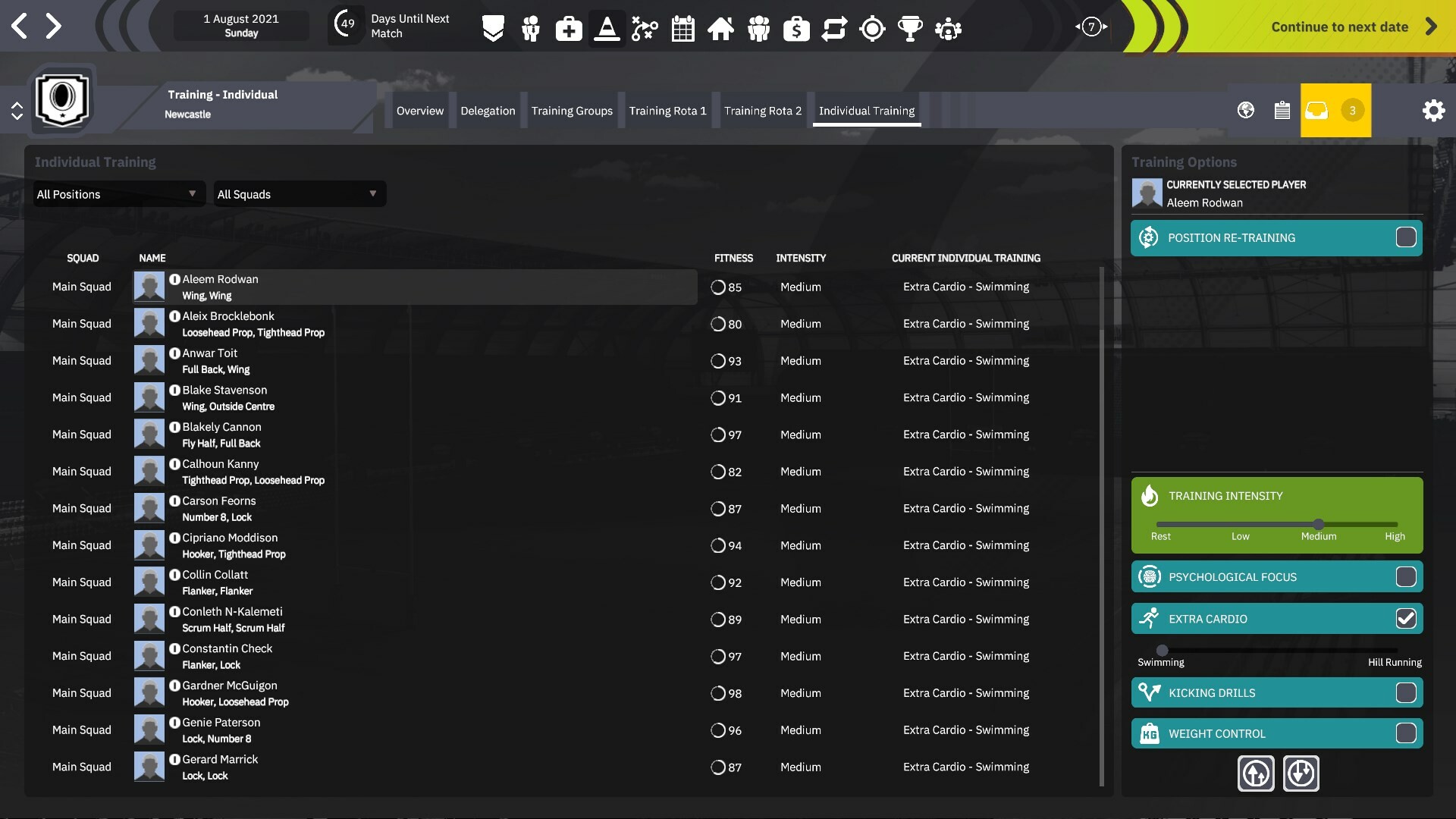 Rugby Union Team Manager 4 Screenshot 10