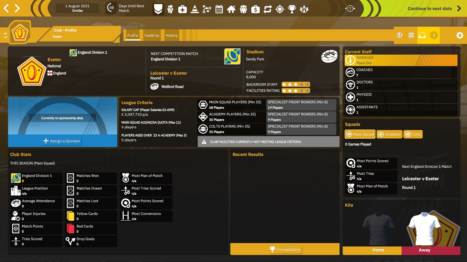 Rugby Union Team Manager 4 Screenshot 6