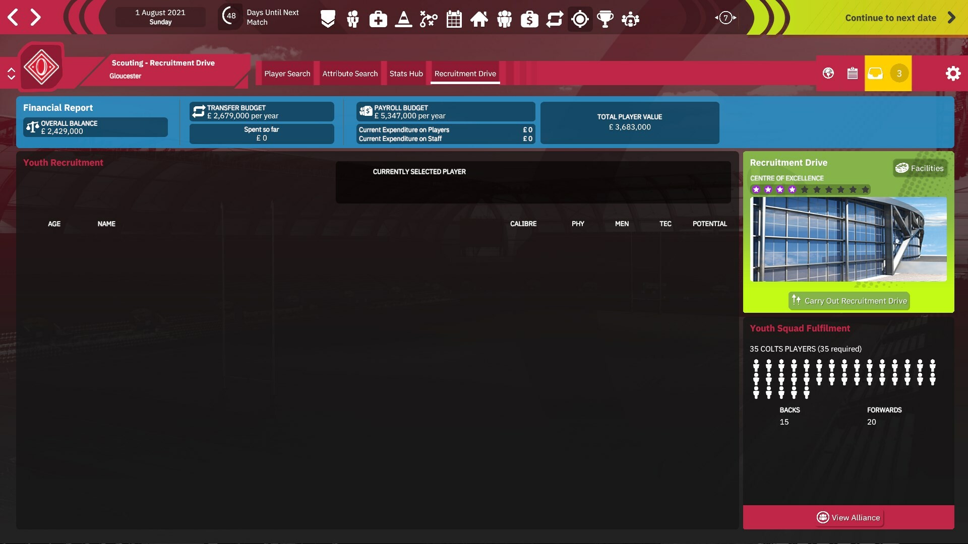 Rugby Union Team Manager 4 Screenshot 5