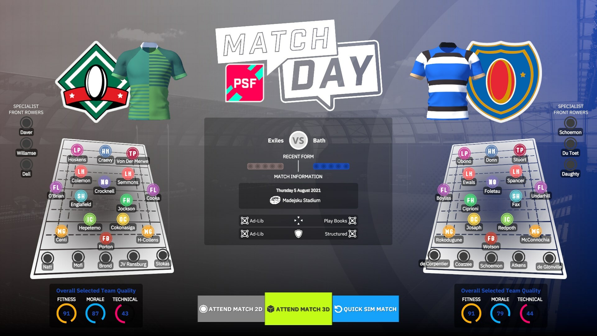 Rugby Union Team Manager 4 Screenshot 22