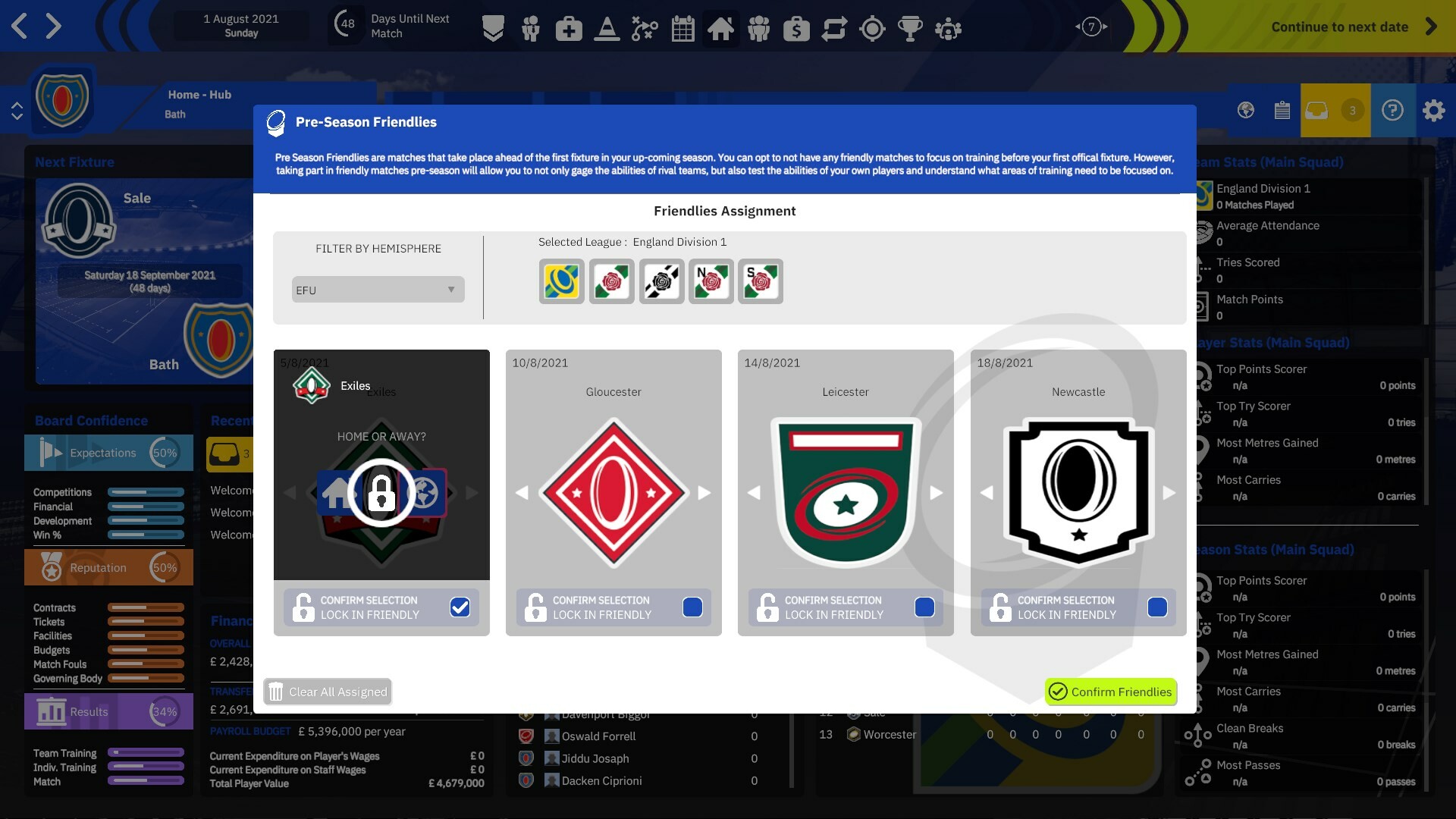 Rugby Union Team Manager 4 Screenshot 17