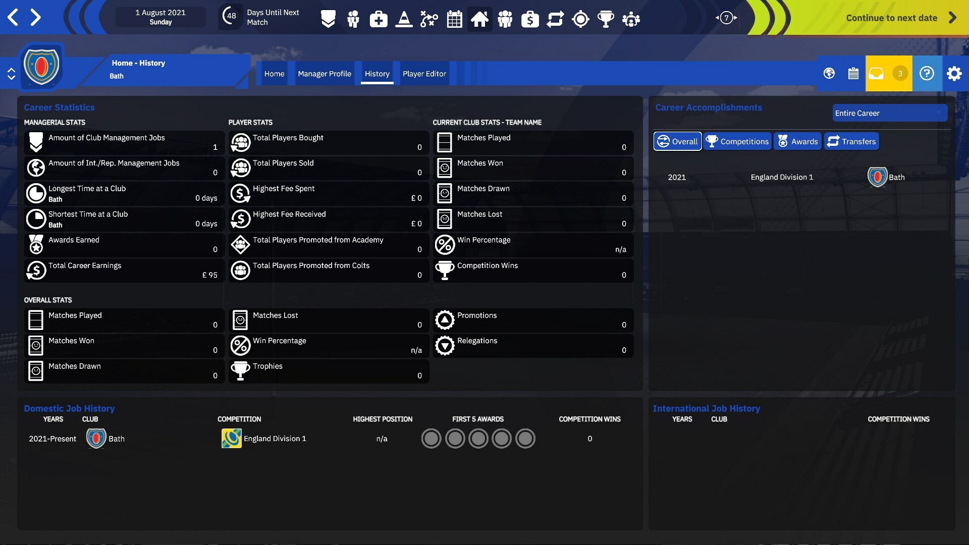 Rugby Union Team Manager 4 Screenshot 2