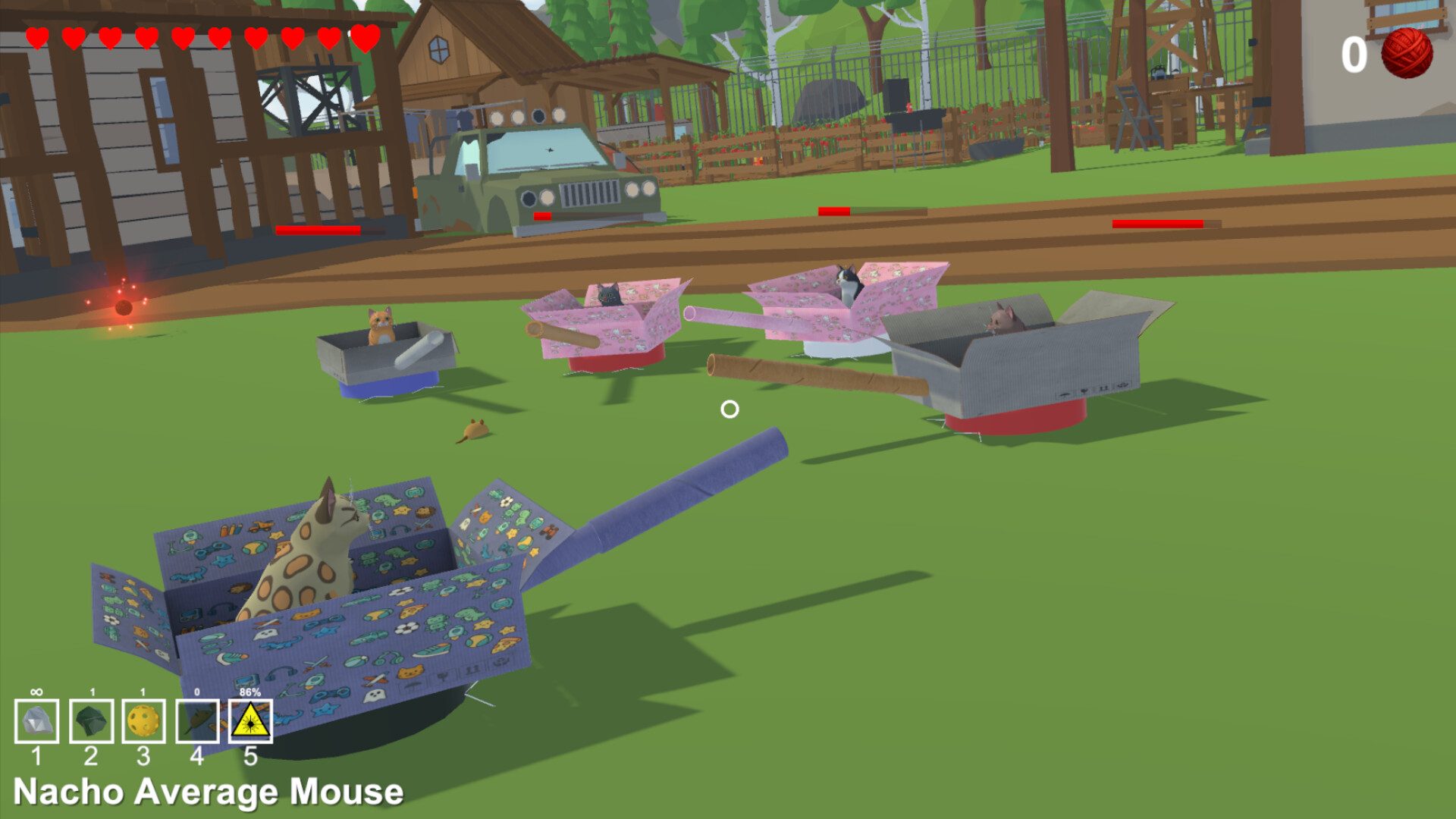 Purrfect Tanks - The Yarnpocalypse Screenshot 1