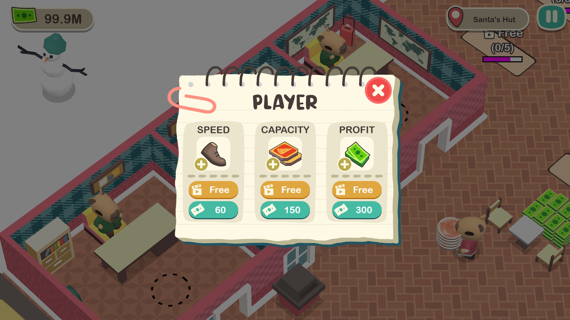 Capybara Pizza Cafe Screenshot 3