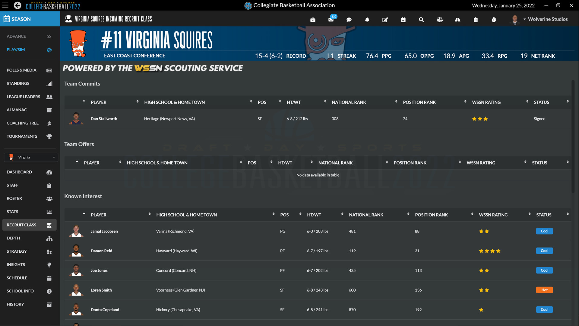 Draft Day Sports: College Basketball 2022 Screenshot 9