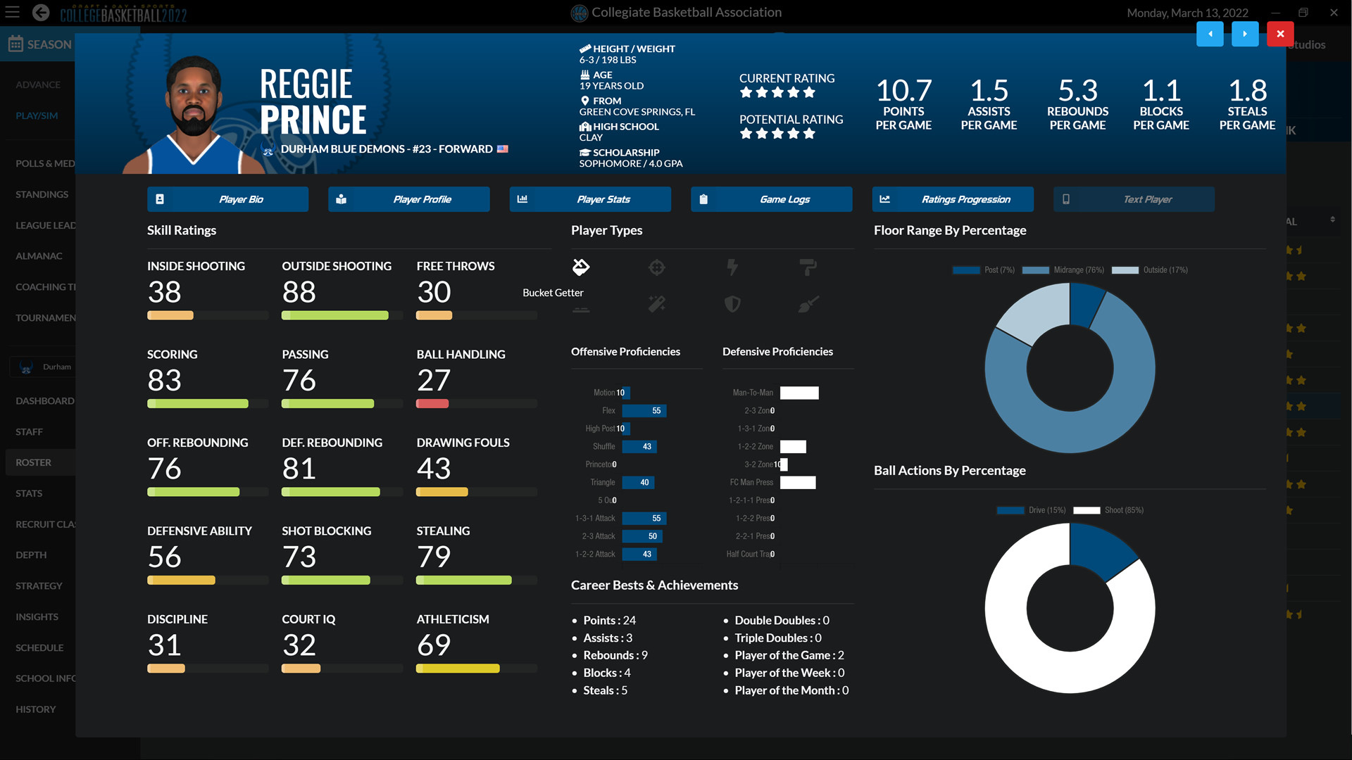 Draft Day Sports: College Basketball 2022 Screenshot 4