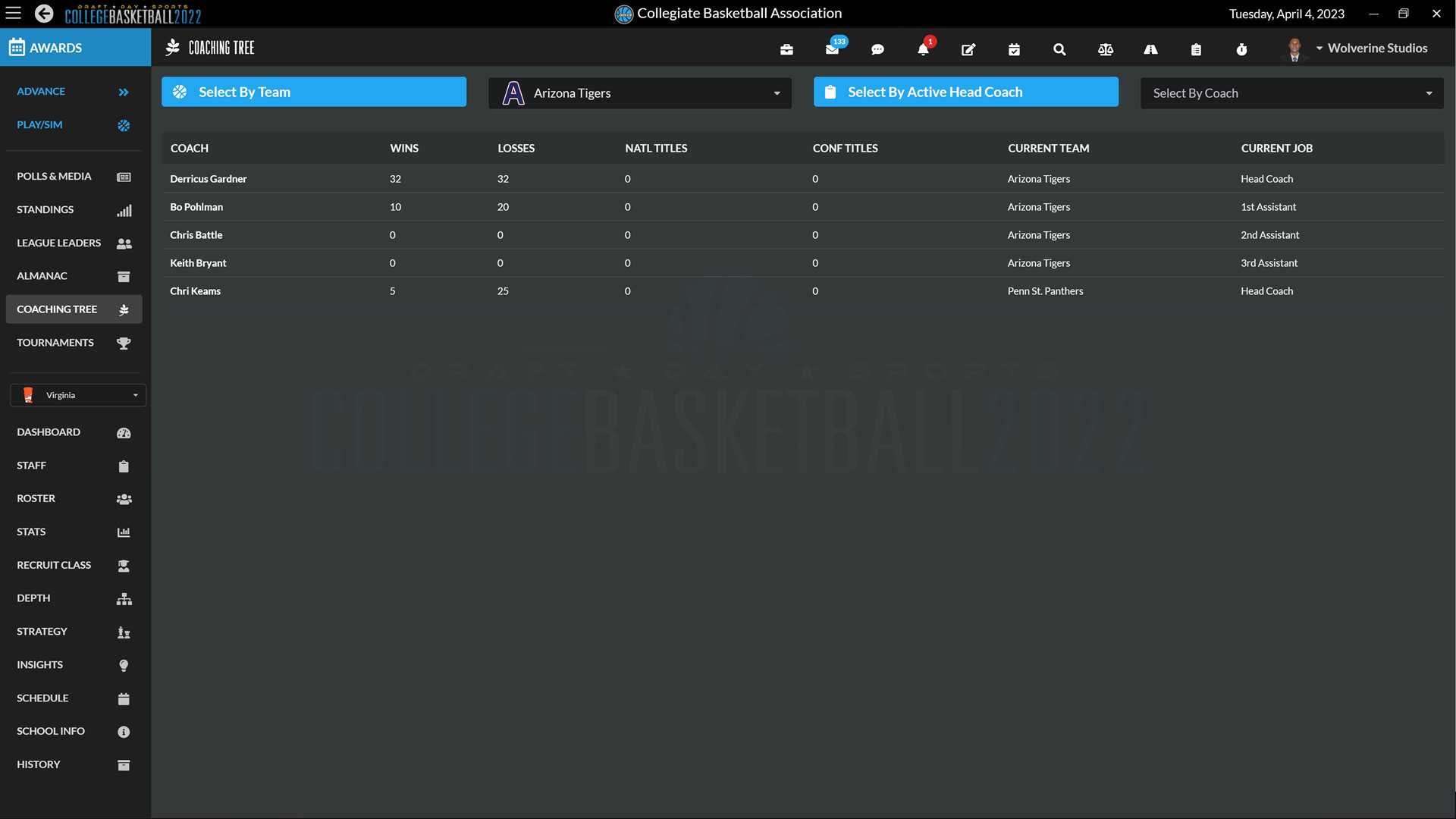 Draft Day Sports: College Basketball 2022 Screenshot 11
