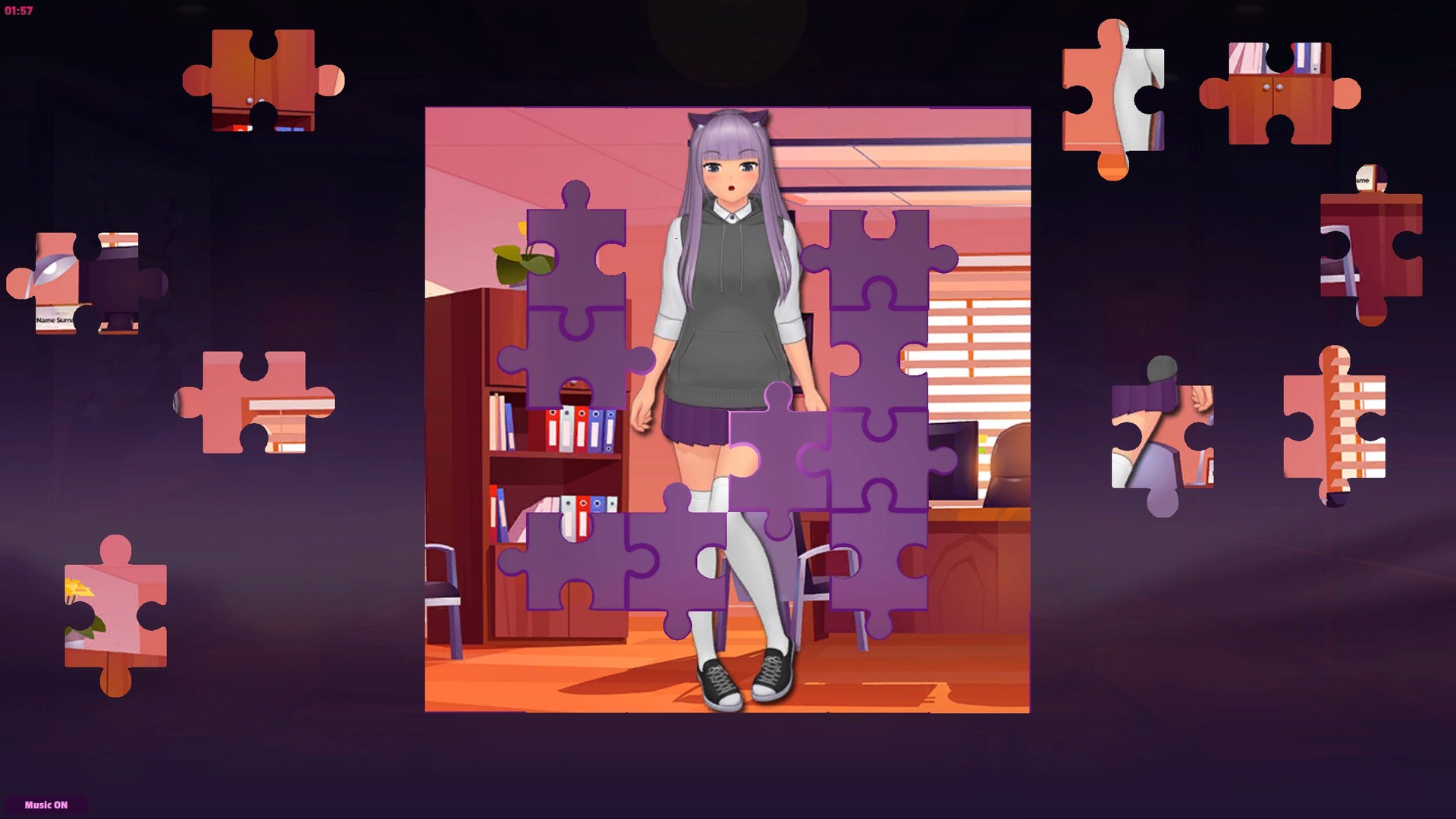 Anime Jigsaw Girls - Office Screenshot 0