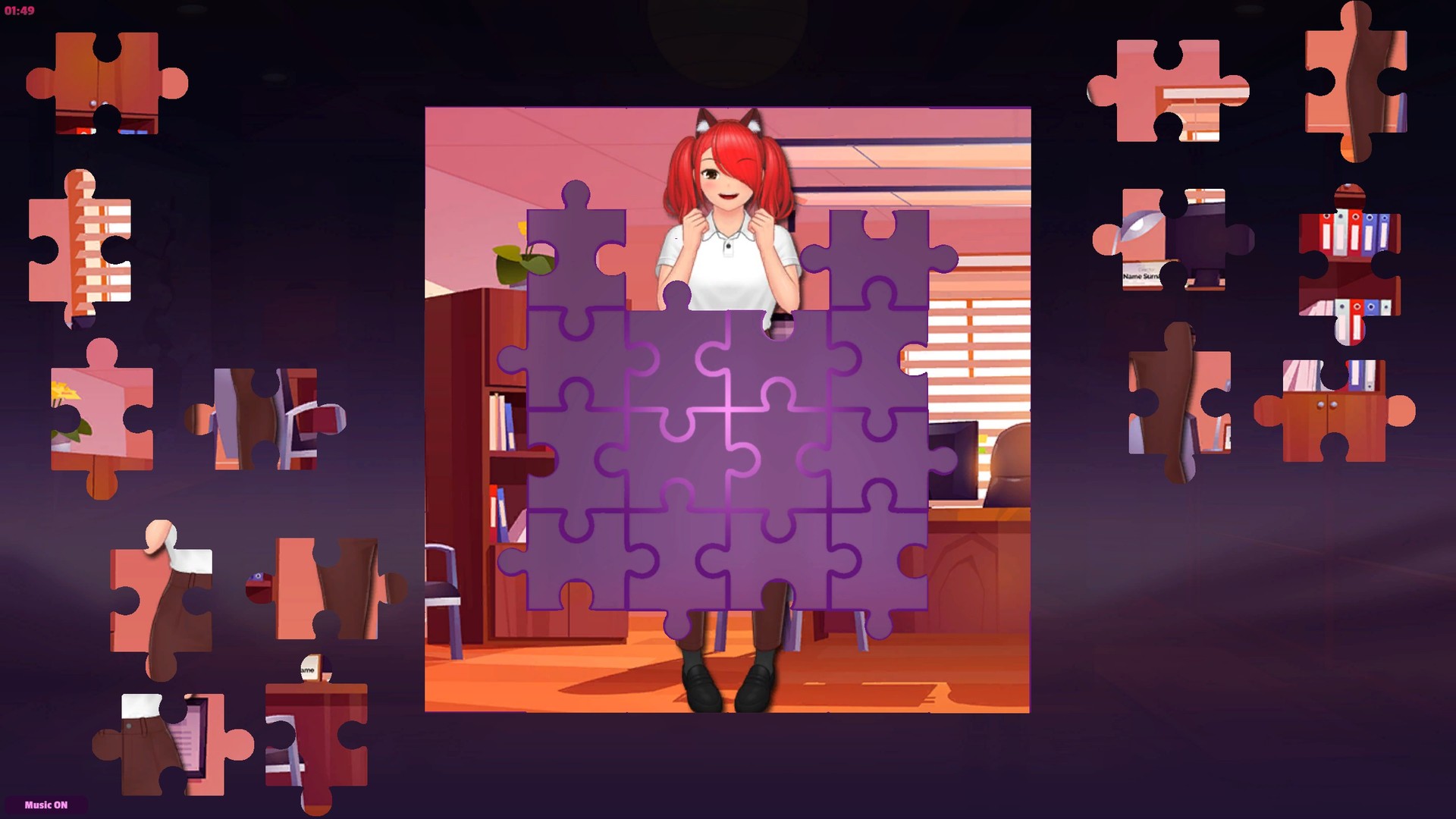 Anime Jigsaw Girls - Office Screenshot 2
