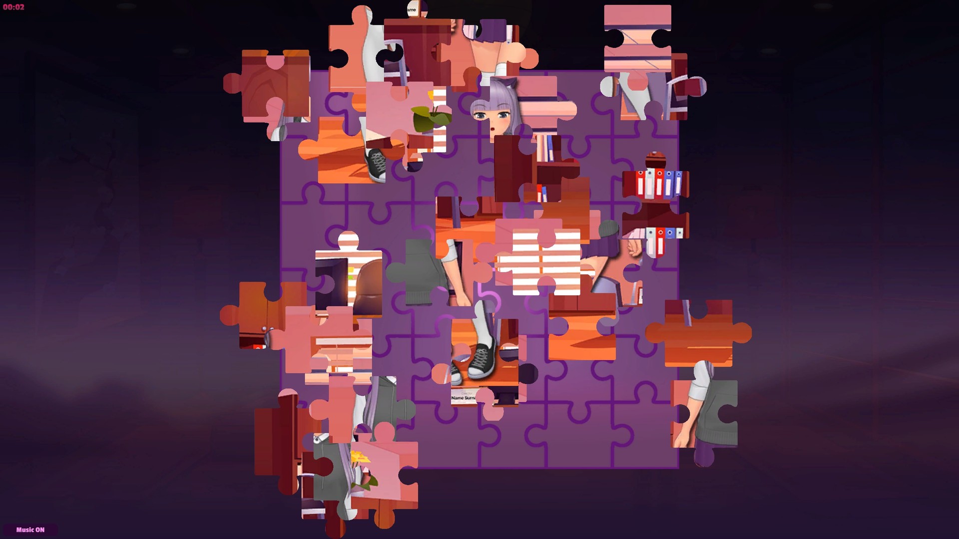 Anime Jigsaw Girls - Office Screenshot 4