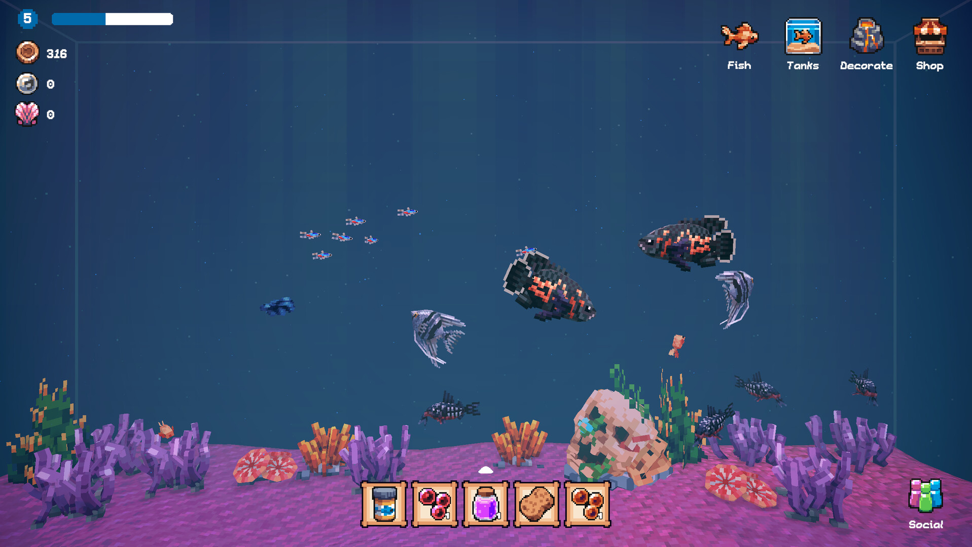Tiny Aquarium: Social Fishkeeping Screenshot 4