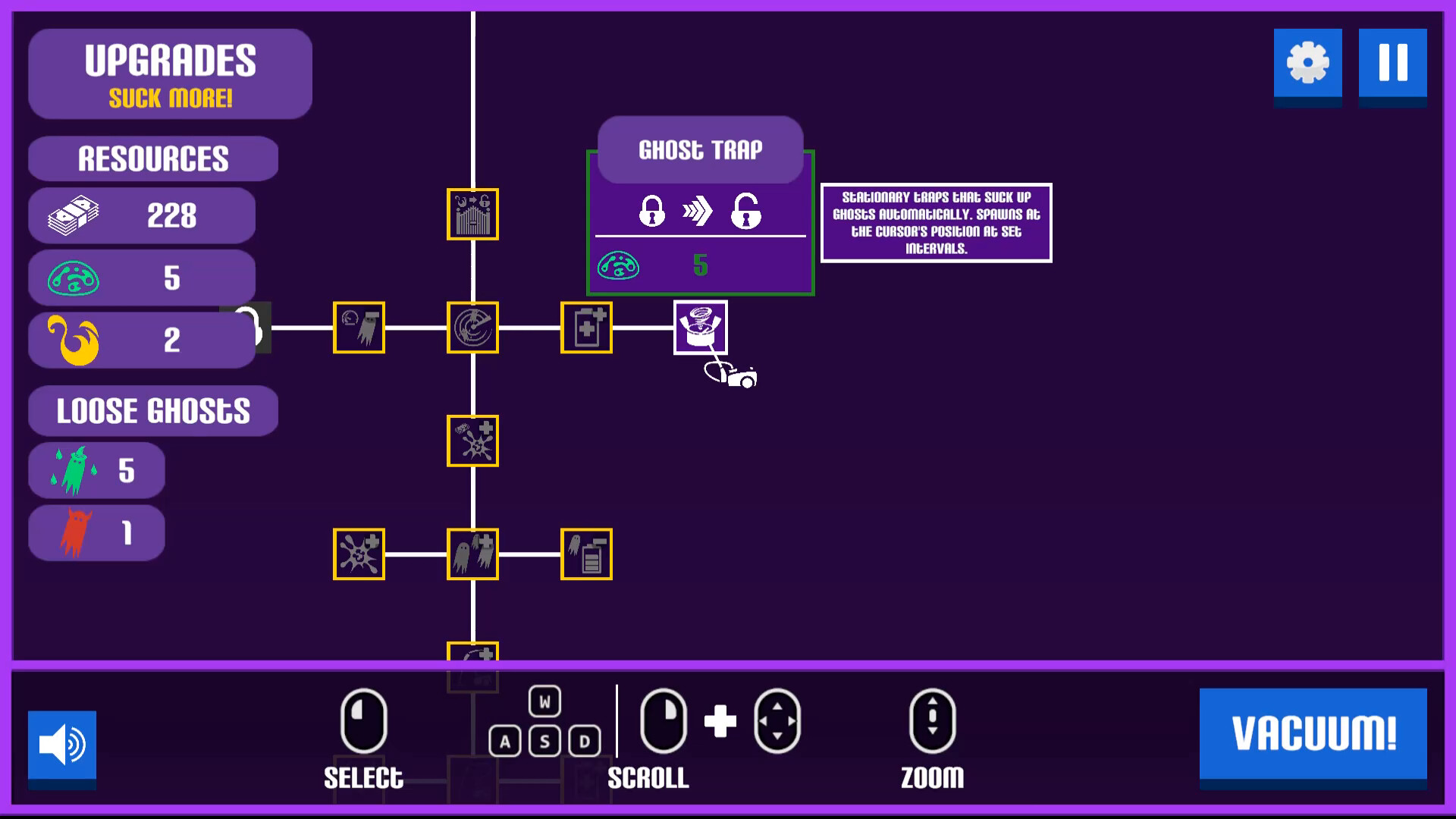 A game about sucking (up ghosts with a Vacuum) Demo Screenshot 4