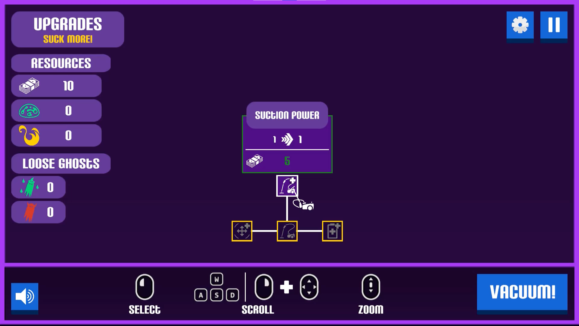 A game about sucking (up ghosts with a Vacuum) Demo Screenshot 1