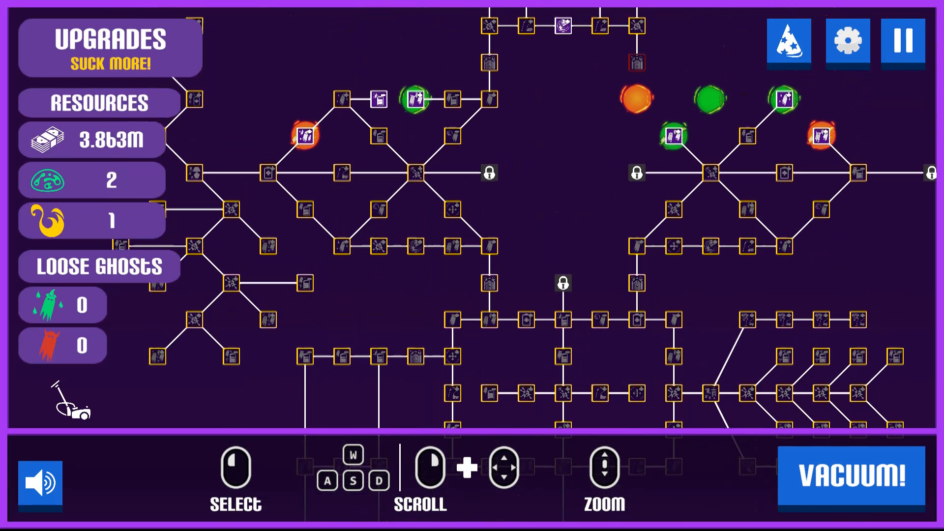 A game about sucking (up ghosts with a Vacuum) Demo Screenshot 3