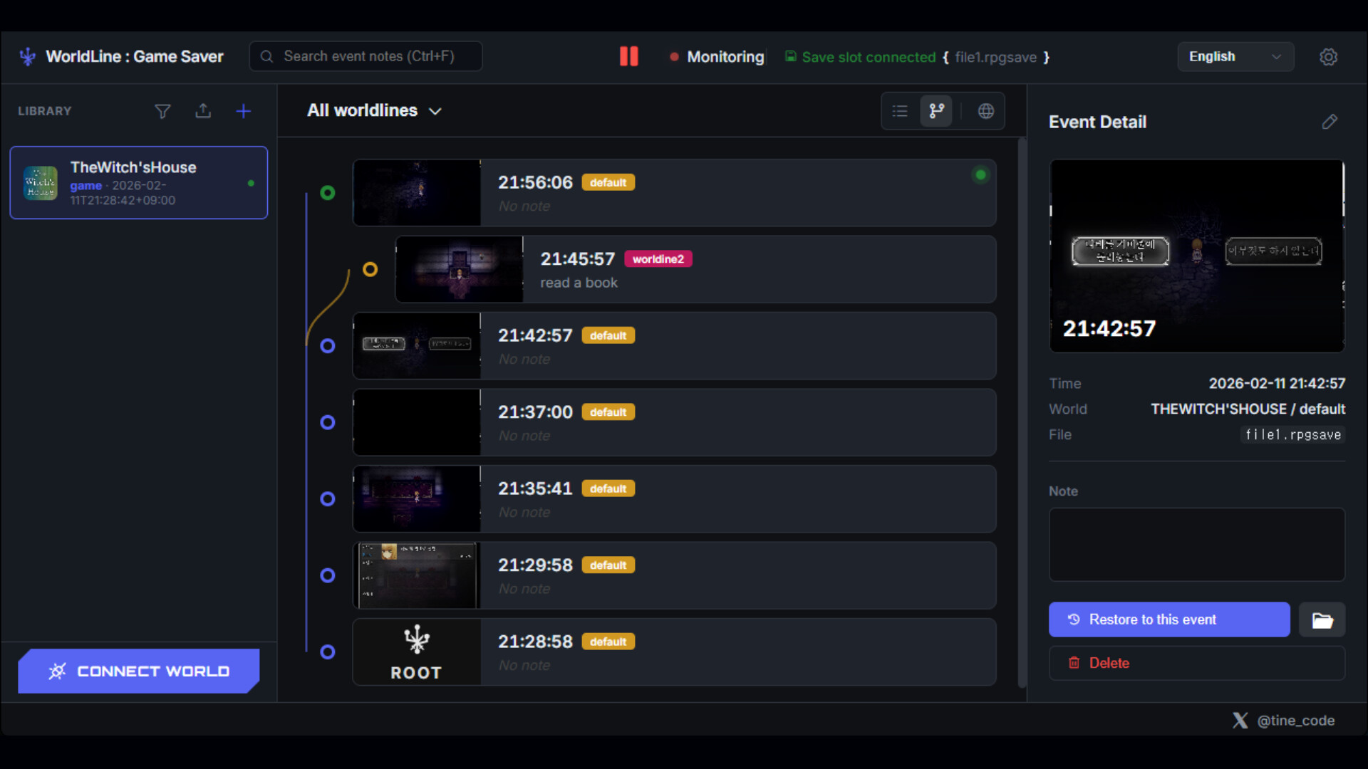 WorldLine: Game Saver Screenshot 2