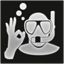 Scuba diver icon