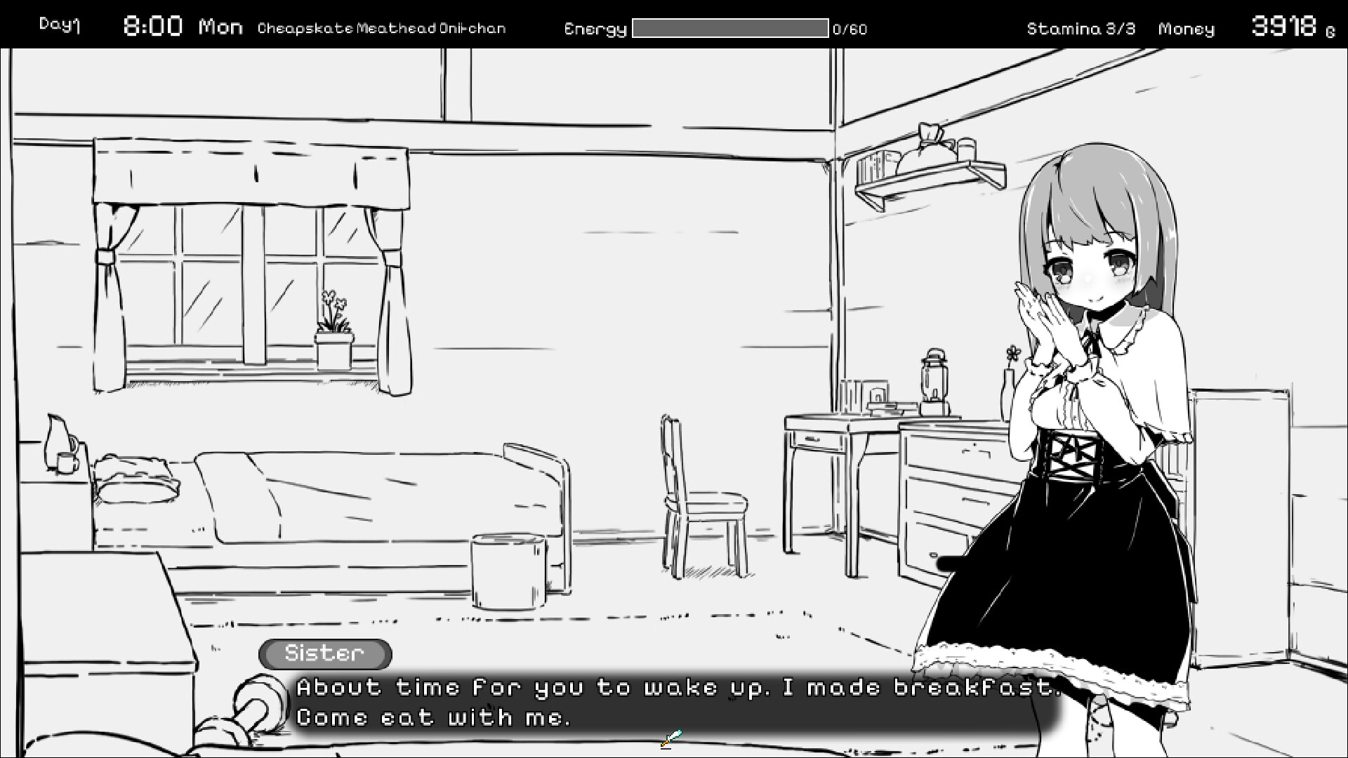 Living With Sister: Monochrome Fantasy Screenshot 0