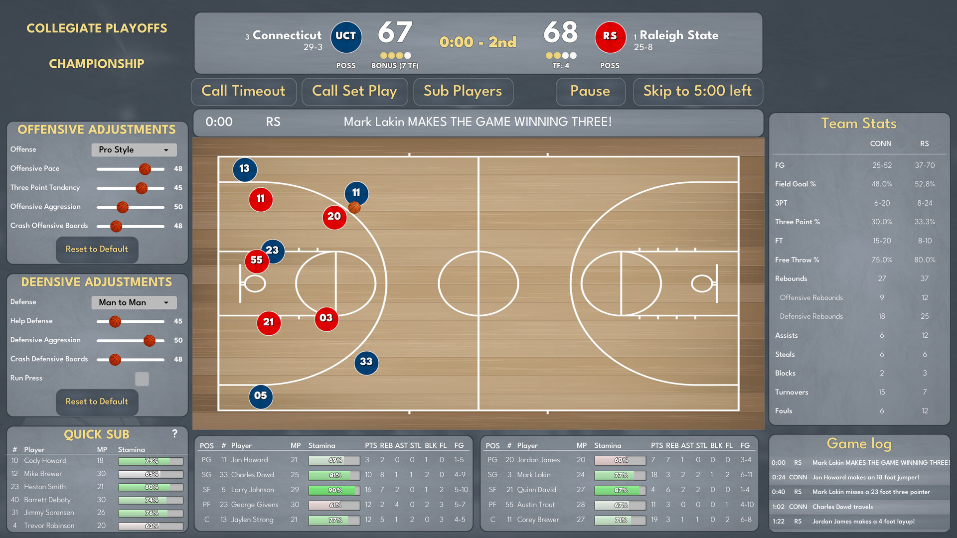 College Basketball Manager Screenshot 0