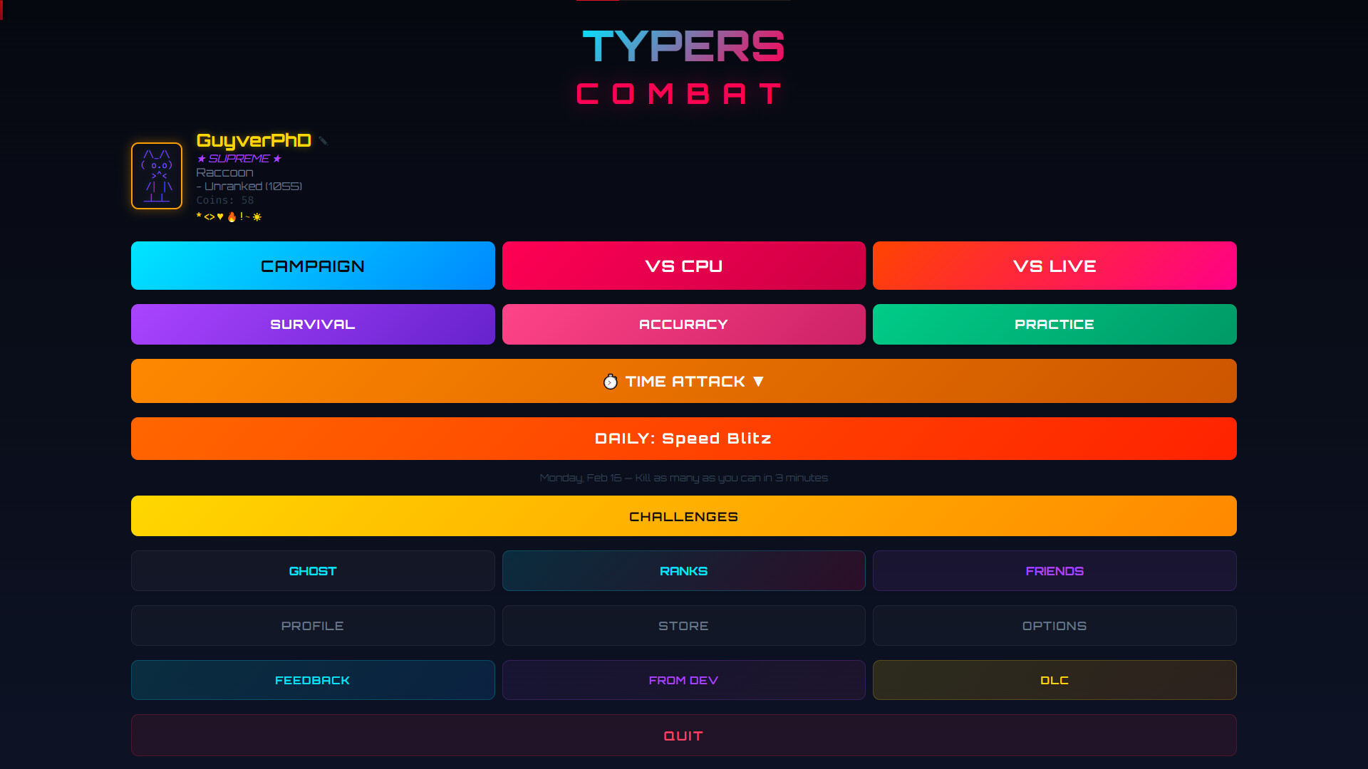 Typers Combat Screenshot 0
