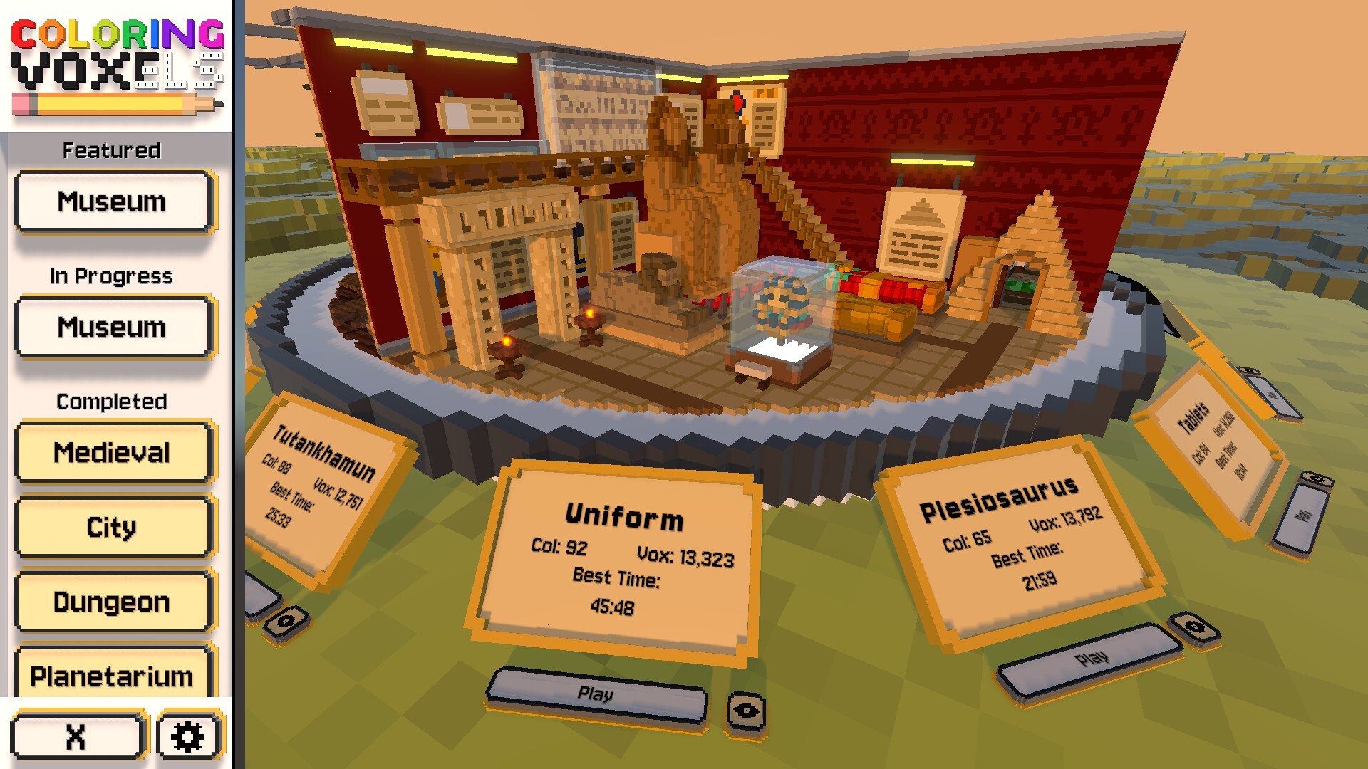 Coloring Voxels - Museum Pack Screenshot 2