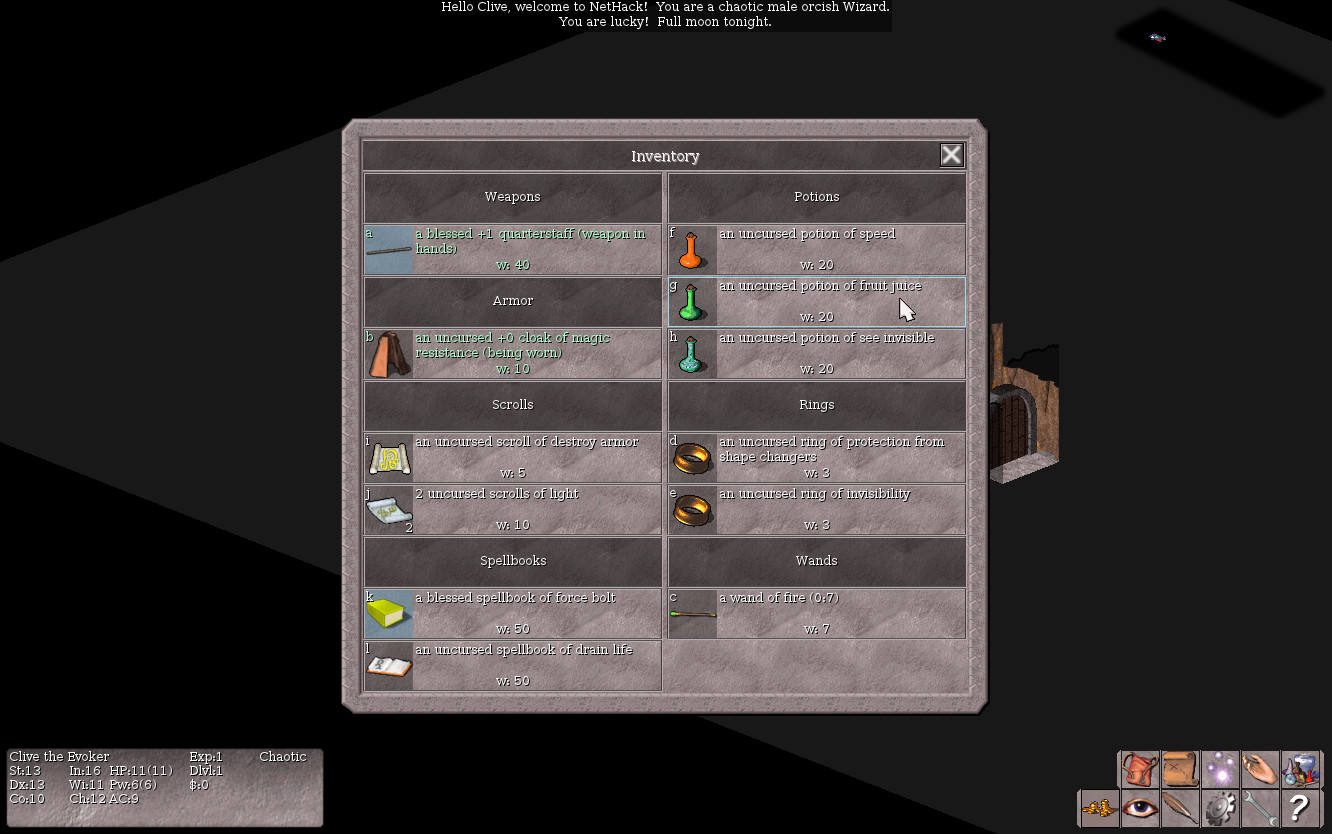 Vulture for NetHack Screenshot 2