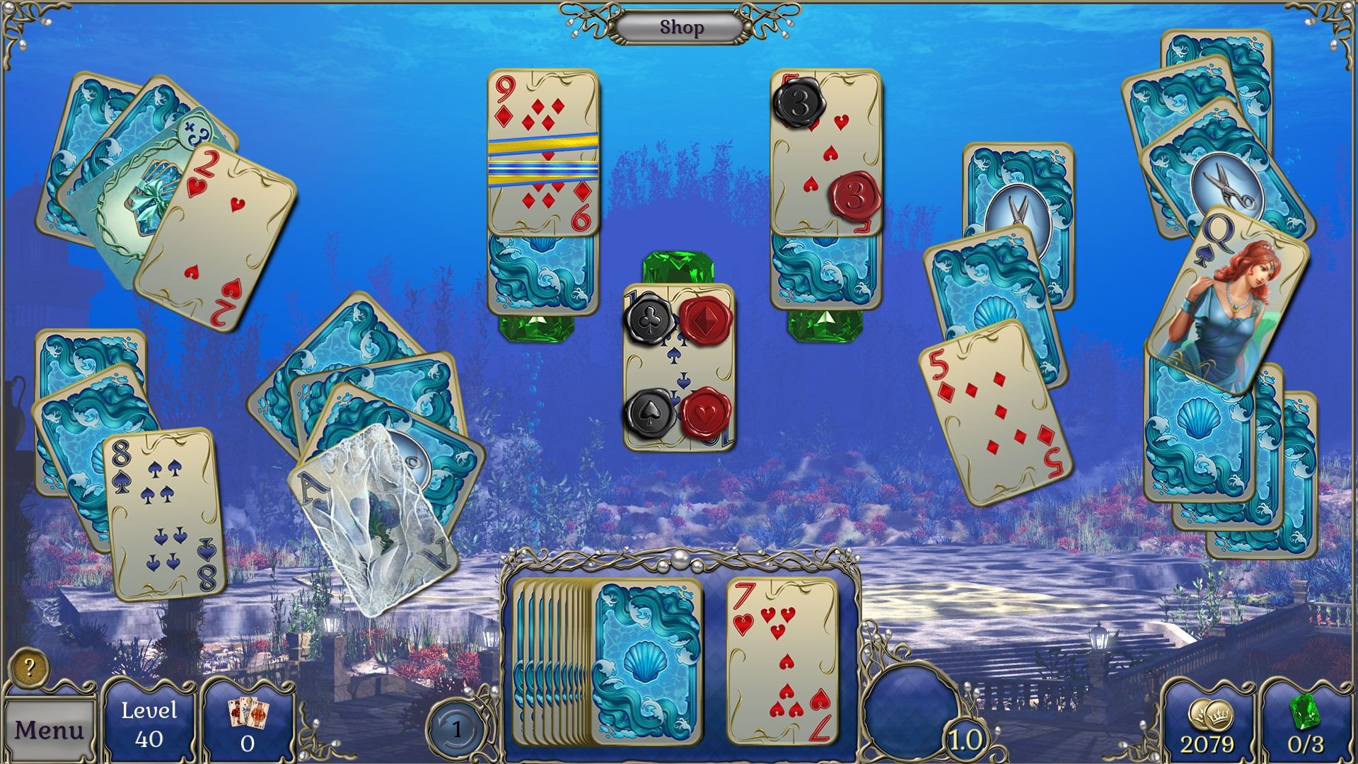Jewel Match Atlantis Solitaire 2 - Collector's Edition Screenshot 9
