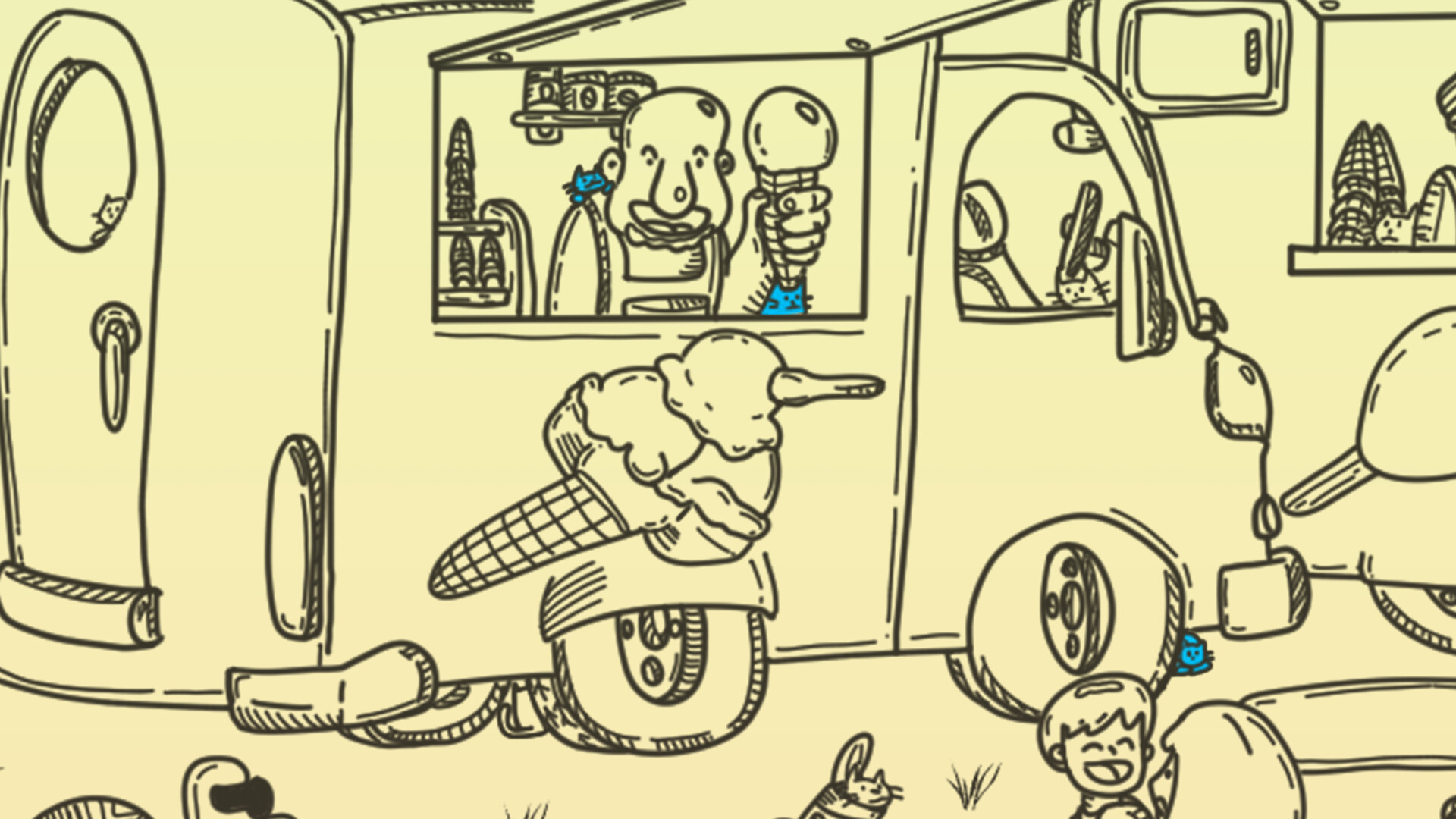 Secret Cats - Ice Cream Day Screenshot 1