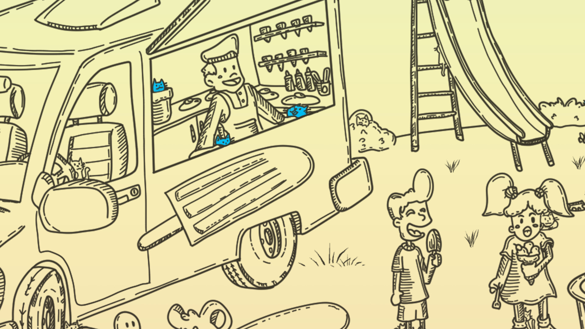 Secret Cats - Ice Cream Day Screenshot 3