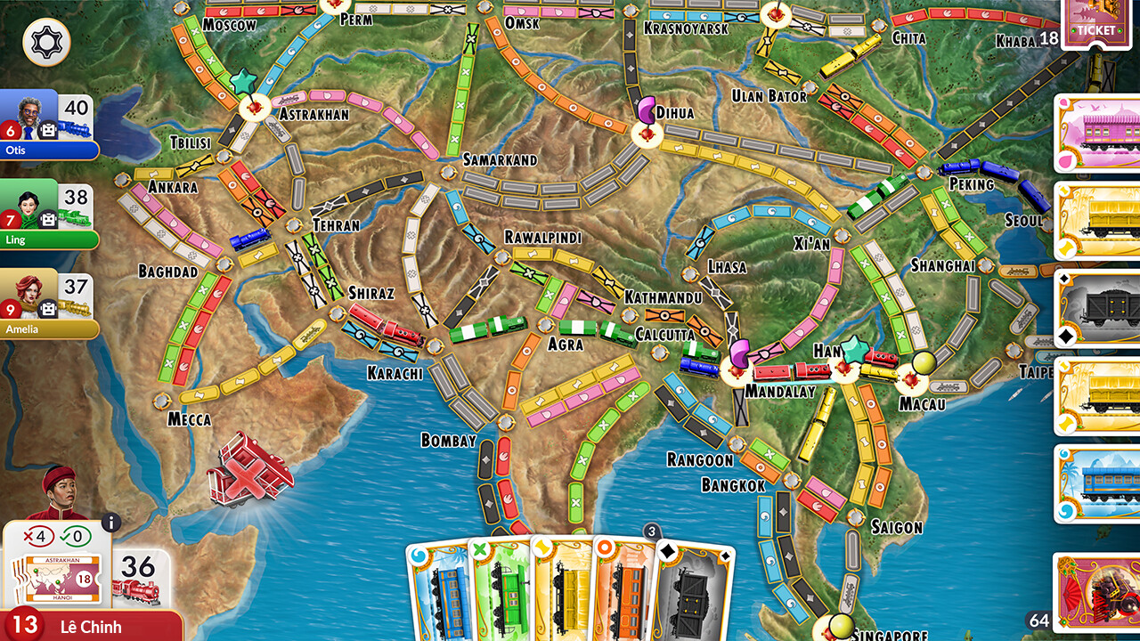 Ticket to Ride®: Round the World Ticket Screenshot 2