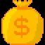 Bag of money icon