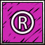 Ⓡ icon