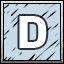 D icon
