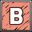 B icon