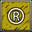 Ⓡ! icon