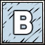 B icon